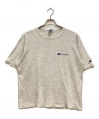 Championチャンピオン）の古着「90S半袖Tシャツ　クルーネック　ロゴ　コットン　霜降り　青刺繍タグ後期　USA製」｜グレー