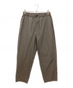 H BEAUTY&YOUTHエイチ ビューティー&ユース）の古着「COTTON×NYLON BALLOON TAPERED PANTS / コットン ナイロン バルーン テーパード パンツ」｜カーキ