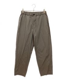 H BEAUTY&YOUTH（エイチ ビューティー&ユース）の古着「COTTON×NYLON BALLOON TAPERED PANTS / コットン ナイロン バルーン テーパード パンツ」｜カーキ