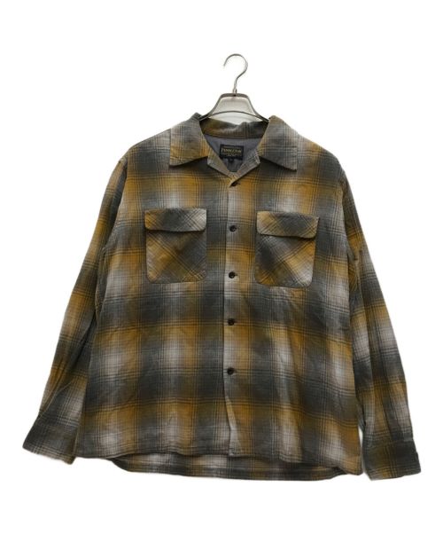 PENDLETON（ペンドルトン）PENDLETON (ペンドルトン) オンブレチェックシャツ グレー×イエロー サイズ:Lの古着・服飾アイテム