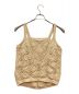 6(ROKU) BEAUTY&YOUTH (ロク ビューティーアンドユース) LILY YARN SUKASHI KNIT CAMI / リリー ヤーン 透かし ニットキャミ ベージュ サイズ:-：8000円