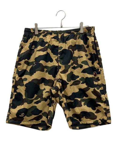 A BATHING APE（アベイシングエイプ）A BATHING APE (アベイシングエイプ) 1ST CAMO BEACH SHORTS/ファースト　カモ　ビーチ　ショーツ オリーブ サイズ:Lの古着・服飾アイテム