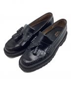 G.H.BASSジーエイチバス）の古着「WEEJUNS 90S LAYTON II KILTIE LOAFERS / ウィージャンズ 90 レイトン 2 キルティ ローファー タッセル」｜ブラック