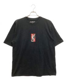 YARDSALE（ヤードセール）の古着「Tシャツ　クルーネック　YSプリント」｜ブラック