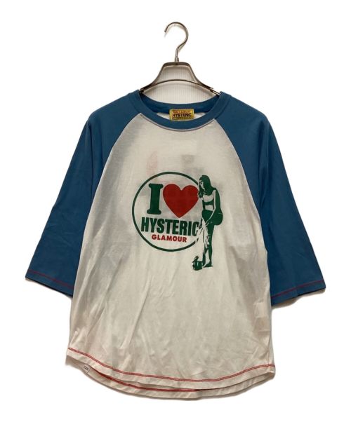 Hysteric Glamour（ヒステリックグラマー）Hysteric Glamour (ヒステリックグラマー) I LOVE HYSTERIC オーバーサイズTシャツ ホワイト サイズ:Freeの古着・服飾アイテム