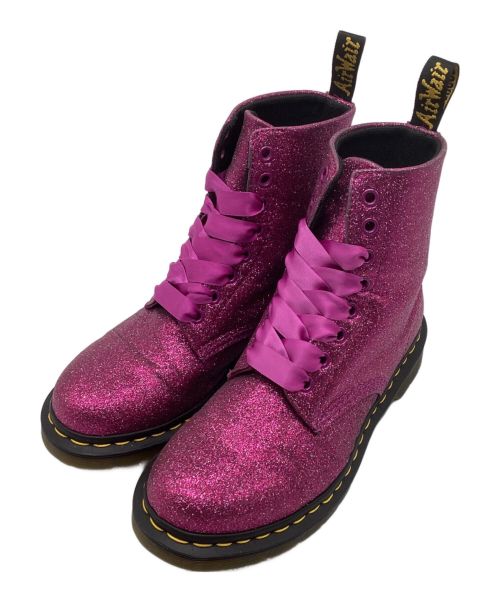 Dr.Martens（ドクターマーチン）Dr.Martens (ドクターマーチン) 1460 PASCAL GLITTER / パスカルグリッター 8ホールブーツ ピンク サイズ:UK5の古着・服飾アイテム