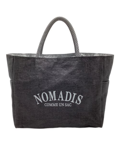 NOMADIS（ノマディス）NOMADIS (ノマディス) トートバッグ　ナイロン　ロゴ ブラウンの古着・服飾アイテム