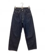 AURALEEオーラリー）の古着「HARD TWIST DENIM WIDE PANTS / ハードツイスト デニムワイドパンツ」｜インディゴ