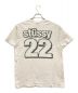 stussy (ステューシー) 90S 8ビットスカルロゴTシャツ　紺タグ　USA製 ホワイト サイズ:Medium：6000円