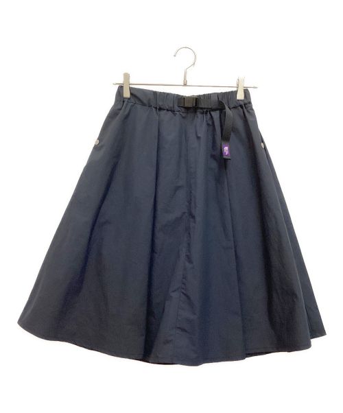 THE NORTHFACE PURPLELABEL（ザ・ノースフェイス パープルレーベル）THE NORTHFACE PURPLELABEL (ザ・ノースフェイス パープルレーベル) Mountain Skirt / マウンテンスカート　フレア　ひざ丈 ネイビー サイズ:WSの古着・服飾アイテム