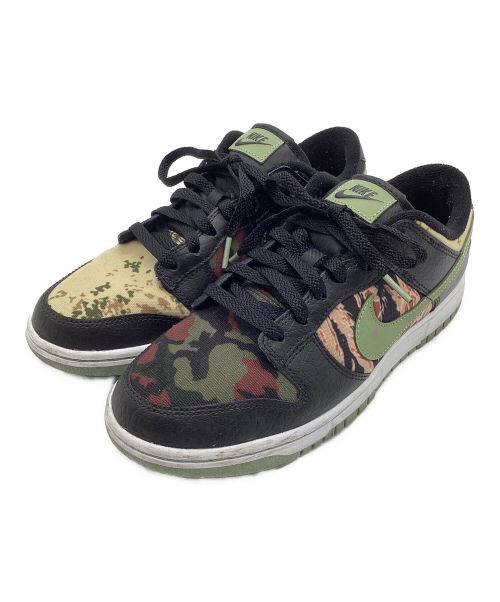 NIKE（ナイキ）NIKE (ナイキ) NIKE DUNK LOW SE/ナイキ　ダンク　ロー　SE BLACK MULTI CAMO サイズ:26.5の古着・服飾アイテム