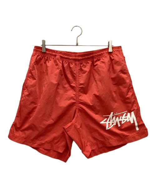 NIKE（ナイキ）NIKE (ナイキ) stussy (ステューシー) ハーフパンツ レッド サイズ:Lの古着・服飾アイテム