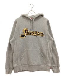 SUPREME（シュプリーム）の古着「Sequin Viper Hooded Sweatshirt / シークイン バイパー フーデッド スウェットシャツ 19AW」｜グレー