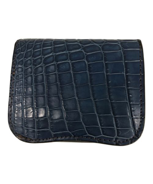 BUFFALO TRACKS（バッファロー トラックス）BUFFALO TRACKS (バッファロー トラックス) JUNKY CLASSICS (ジャンキー クラシックス) INDIGO CROCODILE HALF WALLET インディゴの古着・服飾アイテム