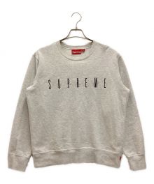 SUPREME（シュプリーム）の古着「fuck you crewneck / ファックユー クルーネック スウェット ロゴ刺繍」｜ライトグレー