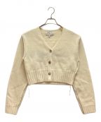 Matin Kimマーティン・キム）の古着「MATIN STITCH POINT CROP CARDIGAN / マーティン ステッチ ポイント クロップ カーディガン」｜アイボリー