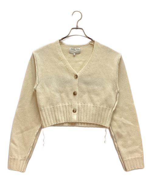 Matin Kim（マーティン・キム）Matin Kim (マーティン・キム) MATIN STITCH POINT CROP CARDIGAN / マーティン ステッチ ポイント クロップ カーディガン アイボリー サイズ:Fの古着・服飾アイテム