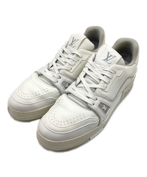 LOUIS VUITTON（ルイ ヴィトン）LOUIS VUITTON (ルイ ヴィトン) LV TRAINER LINE SNEAKER / ルイヴィトン ラインスニーカー ホワイト サイズ:9 1/2の古着・服飾アイテム