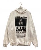 NISHIMOTO IS THE MOUTHニシモトイズザマウス）の古着「Classic Sweat Hoodie / クラシックスウェットフーディ　プルオーバーパーカー　プリント」｜ホワイト