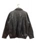 Leather & Soul (レザーアンドソウル) ツギハギレザージャケット　ジップ ブラック サイズ:XL：15000円