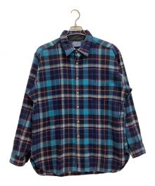 PENDLETON（ペンドルトン）の古着「ヴィンテージウールシャツ　チェック　USA製」｜ブルー