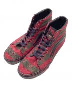 VANSバンズ）の古着「SK8-Hi  Horror Collection Nightmare on Elm Street Freddy Krueger / スケート ハイ ホラーコレクション エルム街の悪夢 フレディ・クルーガー」｜レッド