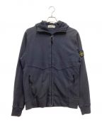 STONE ISLANDストーンアイランド）の古着「Lime Nylon Metal Zipped Hoodie / ライム ナイロン メタル ジップド フーディ」｜ネイビー