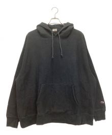 Champion REVERSE WEAVE（チャンピオン リバース ウィーブ）の古着「プルオーバーパーカー　青単タグ」｜ブラック