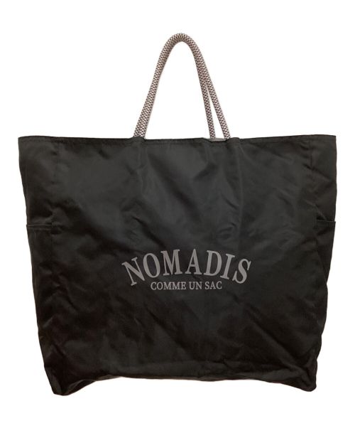 NOMADIS（ノマディス）NOMADIS (ノマディス) トートバッグ　ナイロン　ロゴ ブラックの古着・服飾アイテム