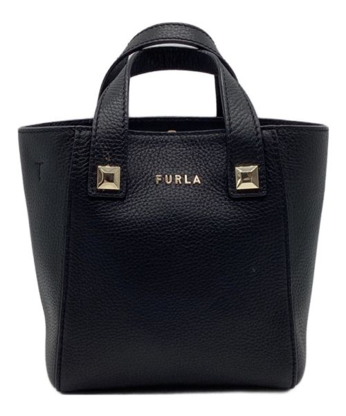 FURLA（フルラ）FURLA (フルラ) アフロディーテミニ　ハンドバッグ　ショルダーバッグ　2WAY ブラックの古着・服飾アイテム