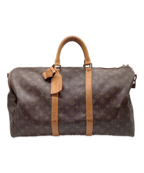 LOUIS VUITTON（ルイ ヴィトン）LOUIS VUITTON (ルイ ヴィトン) ボストンバッグ　モノグラム　キーポル・バンドリエール50 ブラウンの古着・服飾アイテム