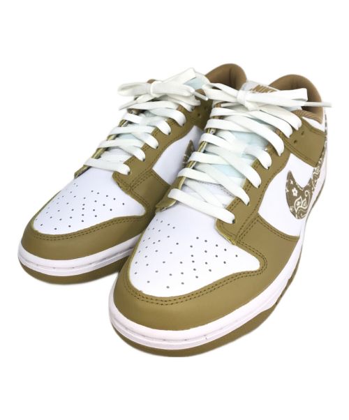 NIKE（ナイキ）NIKE (ナイキ) WMNS DUNK LOW ホワイト×ベージュ サイズ:27.5cmの古着・服飾アイテム