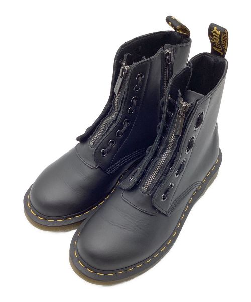 Dr.Martens（ドクターマーチン）Dr.Martens (ドクターマーチン) 1460 TWIN ZIP 8 ホール ブーツ ブラック サイズ:UK 6の古着・服飾アイテム