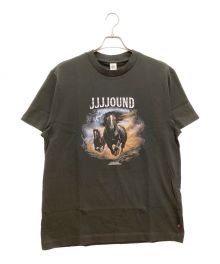 LEVI'S×JJJJound（リーバイス×ジョウンド）の古着「グラフィックTシャツ　クルーネック　コットン　プリント」｜ブラック