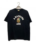 A BATHING APEアベイシングエイプ）の古着「プリントTシャツ」｜ブラック