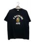 A BATHING APE（アベイシングエイプ）の古着「プリントTシャツ」｜ブラック