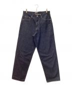 AURALEEオーラリー）の古着「HARD TWIST DENIM WIDE PANTS　ワイドフィット」｜インディゴ