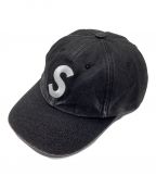 SUPREMEシュプリーム）の古着「Pigment S Logo 6-Panel / ピグメント S ロゴ 6 パネル キャップ」｜ブラック