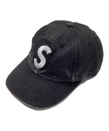 SUPREME（シュプリーム）の古着「Pigment S Logo 6-Panel / ピグメント S ロゴ 6 パネル キャップ」｜ブラック