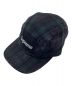 Supreme（シュプリーム）の古着「Box Logo Plaid Camp Cap / ボックスロゴ プレイド キャンプ キャップ USA製」｜グリーン×ブラック