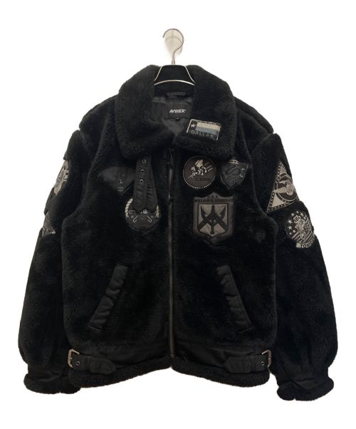 AVIREX（アヴィレックス）AVIREX (アヴィレックス) TOP GUN RETRO BOA B-3 フライトジャケット ブラック サイズ:SIZE XLの古着・服飾アイテム