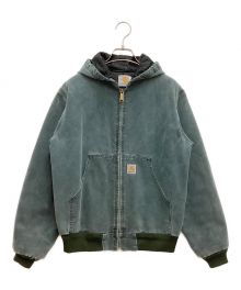 CarHartt（カーハート）の古着「アクティブジャケット　コットン　キャンバス　キルティング　フーディ　星型タグ」｜ハンターグリーン