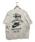 NIKE (ナイキ) stussy (ステューシー) プリントTシャツ ホワイト サイズ:XL：10000円