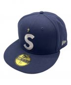 SUPREME×New Eraシュプリーム×ニューエラ）の古着「Gold Cross S Logo CAP」｜ネイビー