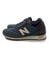 NEW BALANCE (ニューバランス) CONE MILLS ローカットスニーカー　デニム 　インディゴ　USA製 ネイビー サイズ:27.5cm：13000円