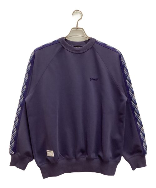 Schott（ショット）Schott (ショット) TAPING JERSEY CREW SWEAT / テーピング ジャージ クルースウェット パープル サイズ:Sの古着・服飾アイテム