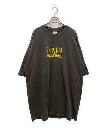 IRAK（アイラック）の古着「Logos Tee / ロゴT　クルーネック　プリント　ヴィンテージブラック」｜グレー