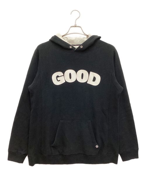 GOOD ENOUGH（グッドイナフ）GOOD ENOUGH (グッドイナフ) 初期復刻パーカー　プルオーバー　ロゴプリント ブラック サイズ:4の古着・服飾アイテム