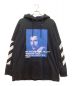 OFFWHITE（オフホワイト）の古着「Diagonal Berini Hooded Sweatshirt / ダイアゴナル ベリニ フーデッド スウェットシャツ」｜ブラック