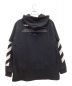 OFFWHITE (オフホワイト) Diagonal Berini Hooded Sweatshirt / ダイアゴナル ベリニ フーデッド スウェットシャツ ブラック サイズ:M：13000円